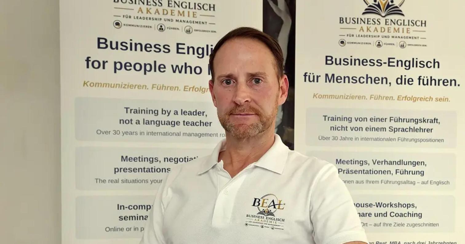Darren Reat, founder and trainer of BEAL Business English Academy